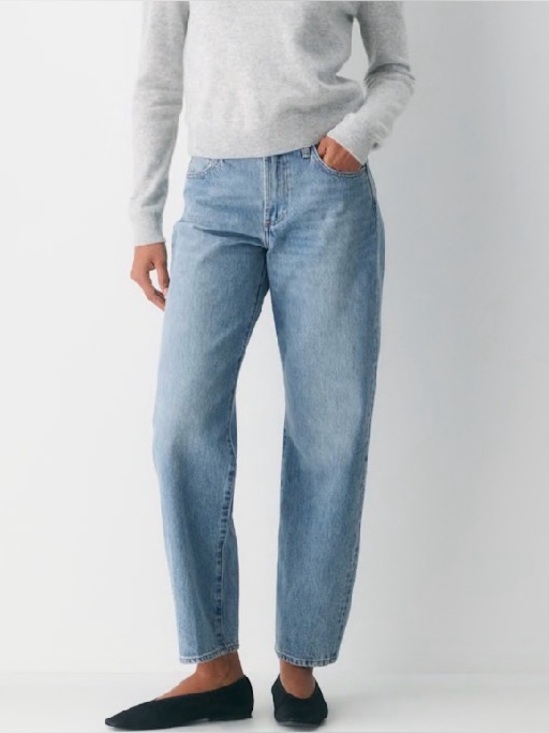 Denim Forum Denim - Aritzia DENIM FORUM 90s Marlo Hi-Rise Baggy Jeans 28 Faded Wash 29 1/4” Inseam